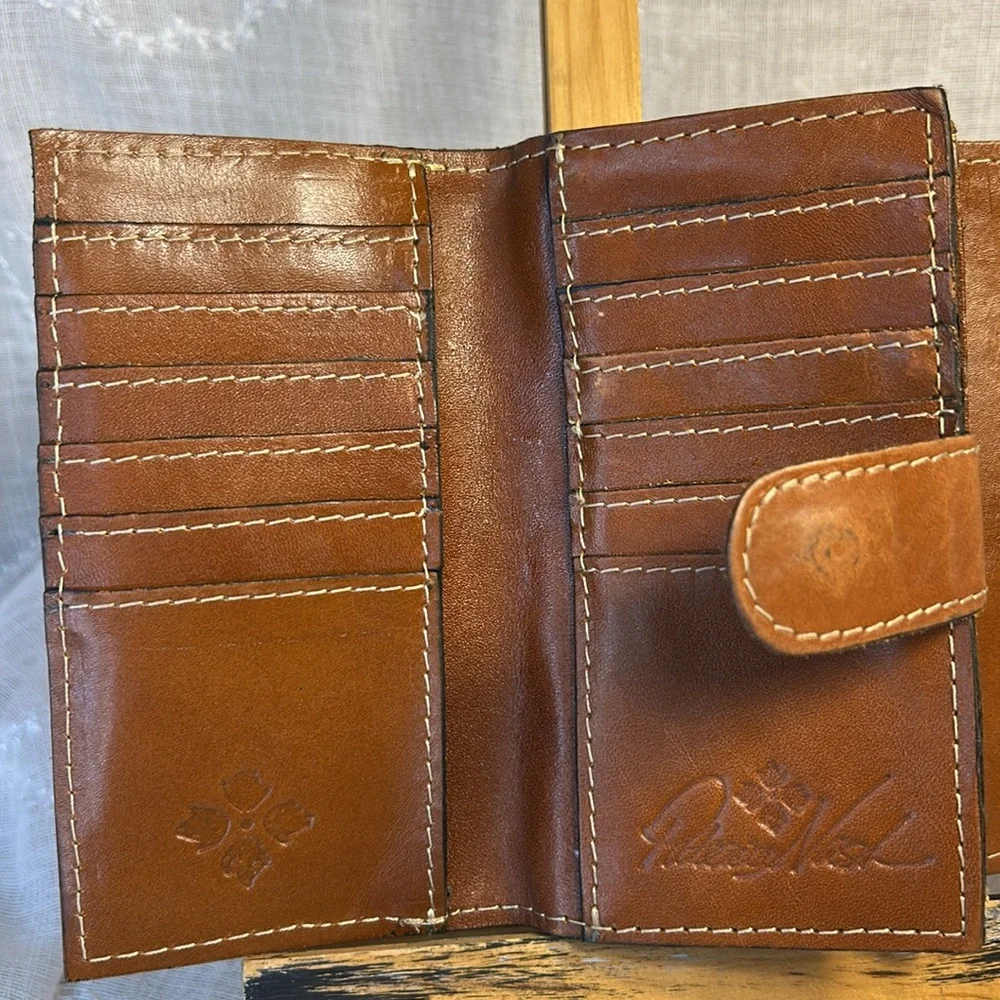 Patricia Nash leather vintage large wallet